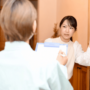 対象者宅の直接訪問