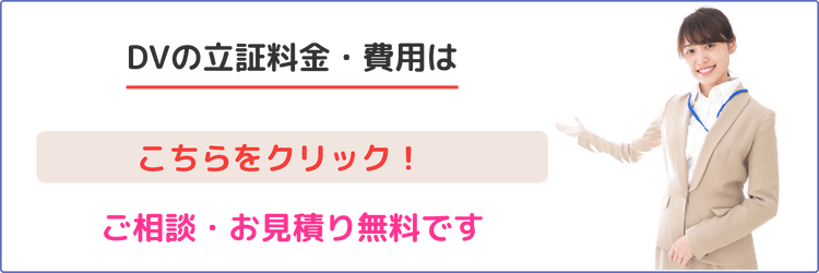 dvの立証料金・費用