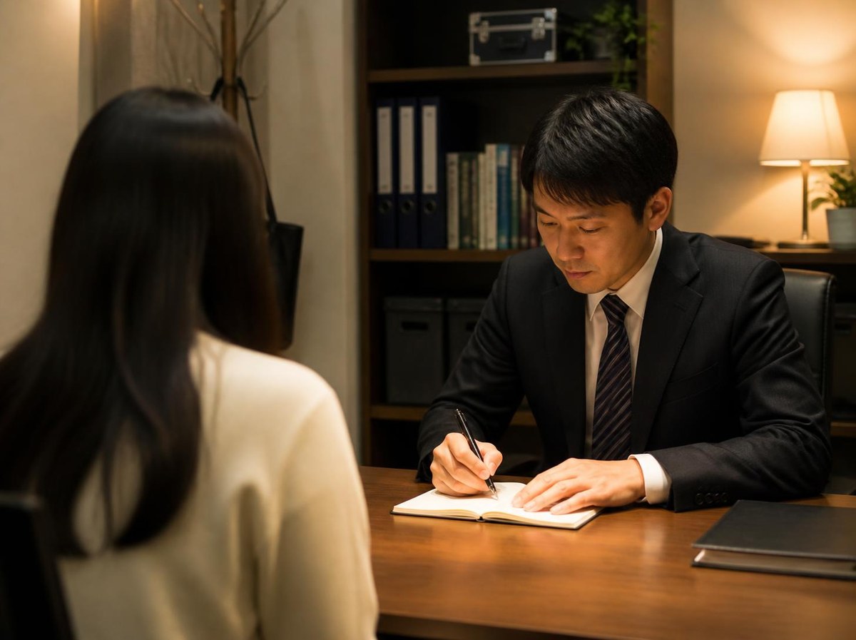 事前の聞き取りの様子（写真はイメージです）